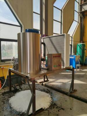 Ecoice Hot Sale 3Ton/Day Stainless Steel Best Commercial Air Cooling Machine  Flake Ice Making Machine for  Fishery Seafood Transportation