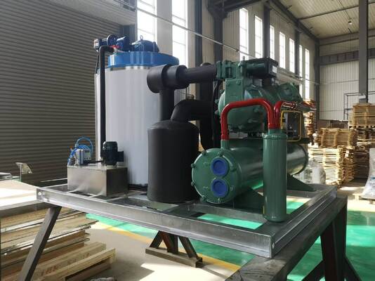 Ecoice Factory Price 5 Ton Water Cooling Flake Ice Machine for  Fishery Industry Seafood Preservation