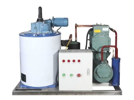Ecoice  China Factory Industrial 3ton/3000kg/day/24h Flake Ice Maker Making Machine/ Commerical Ice Flake Plant Maker for Seafood