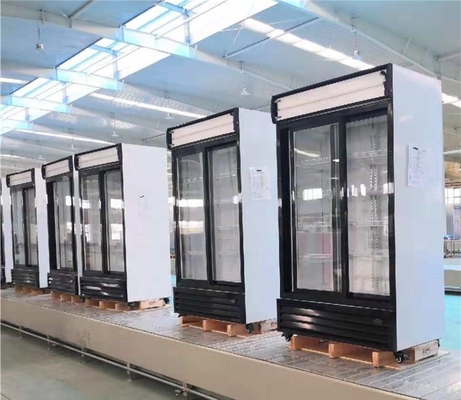 3 glass door fan cooling beverage display cooler for store and supermarket