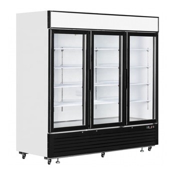 3 glass door fan cooling beverage display cooler for store and supermarket