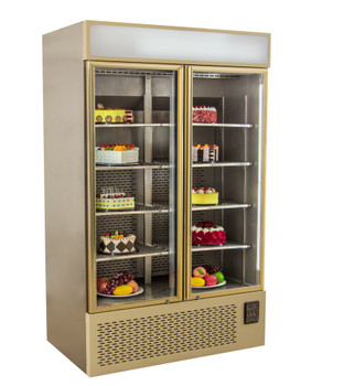 3 glass door fan cooling beverage display cooler for store and supermarket
