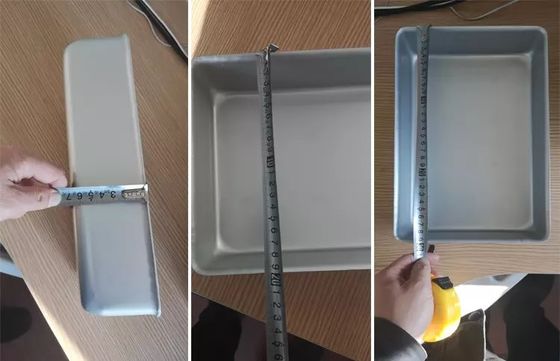 10kg ECO friendly Customized Rectangle Welded Recyclable Food Grade Aluminum Container for Frozen Seafood Freezing Tray/plate with Lids