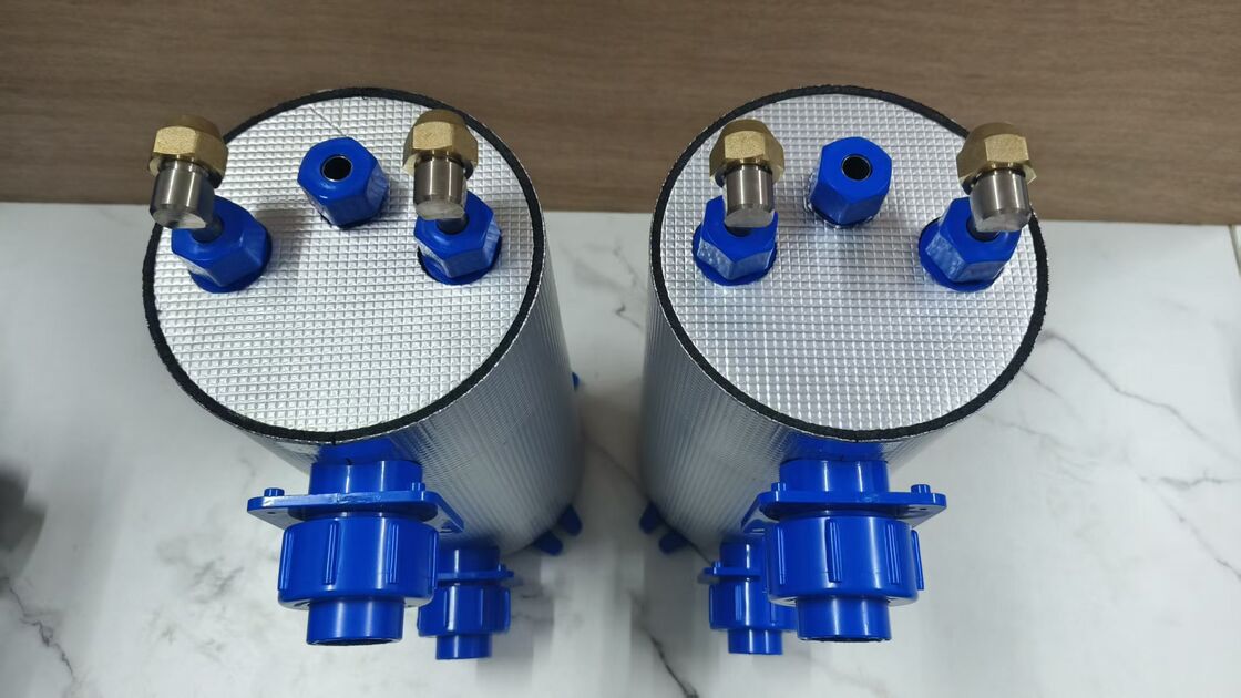 Titanium Heat Exchangers Free Swimming Pool Heat Using Waste Heat Recovery From Air Conditioner