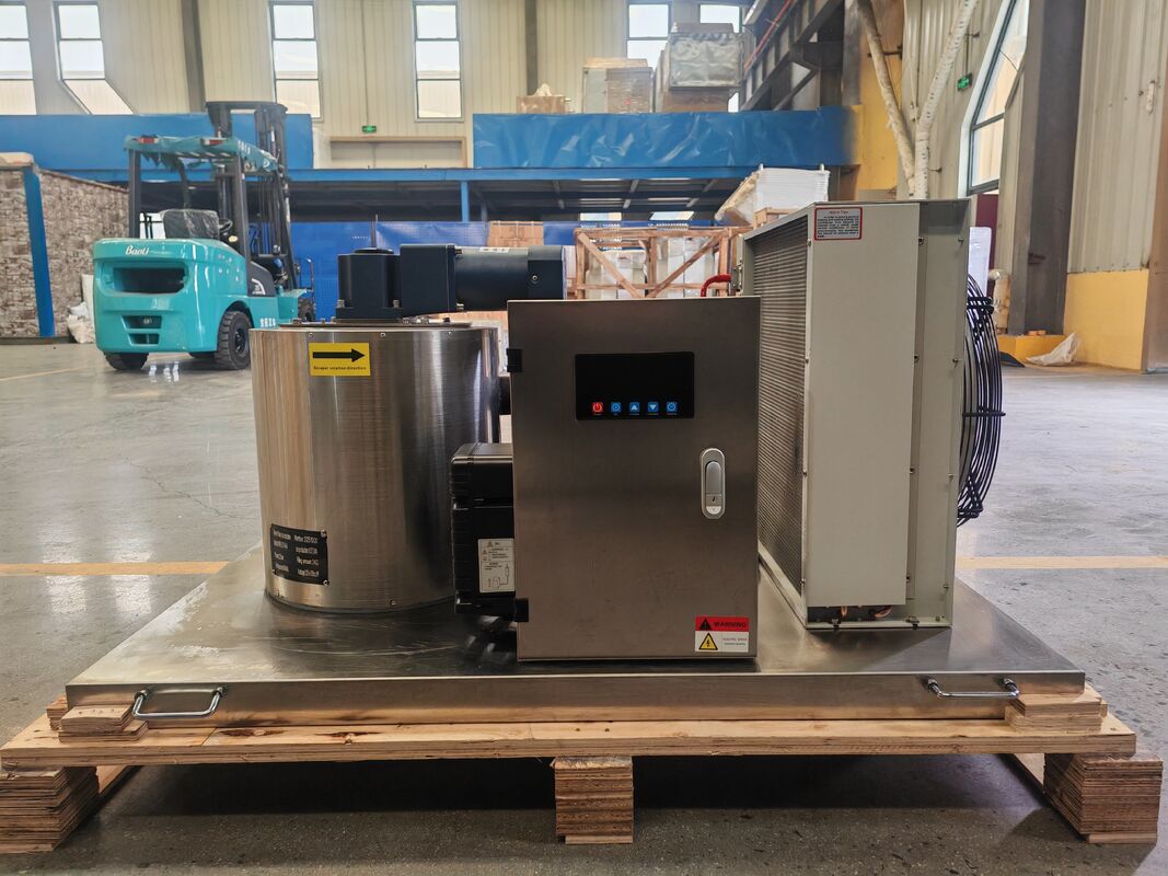 Ecoice High Quality 3T Industrial Flake Ice Machine Snow Flake Machine for Fishery Seafood